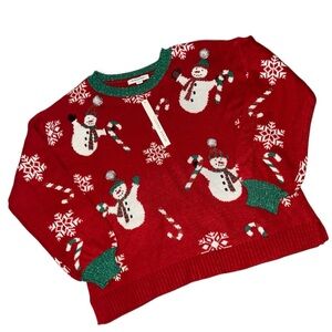 99 Jane Street Snowman Christmas Sweater